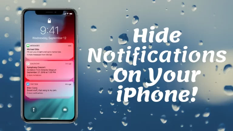 How to Hide Notifications on iPhone | Step by Step Guide