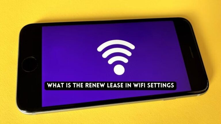 What is the Renew Lease in WiFi Settings?